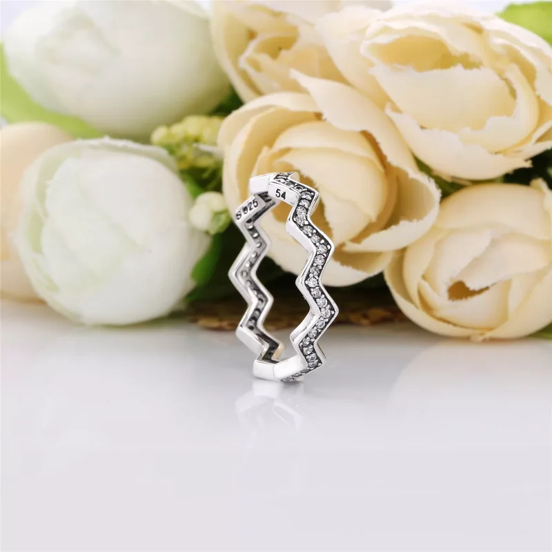 (bild till) PANDORA Shimmering Zigzag 197751CZ - View 2