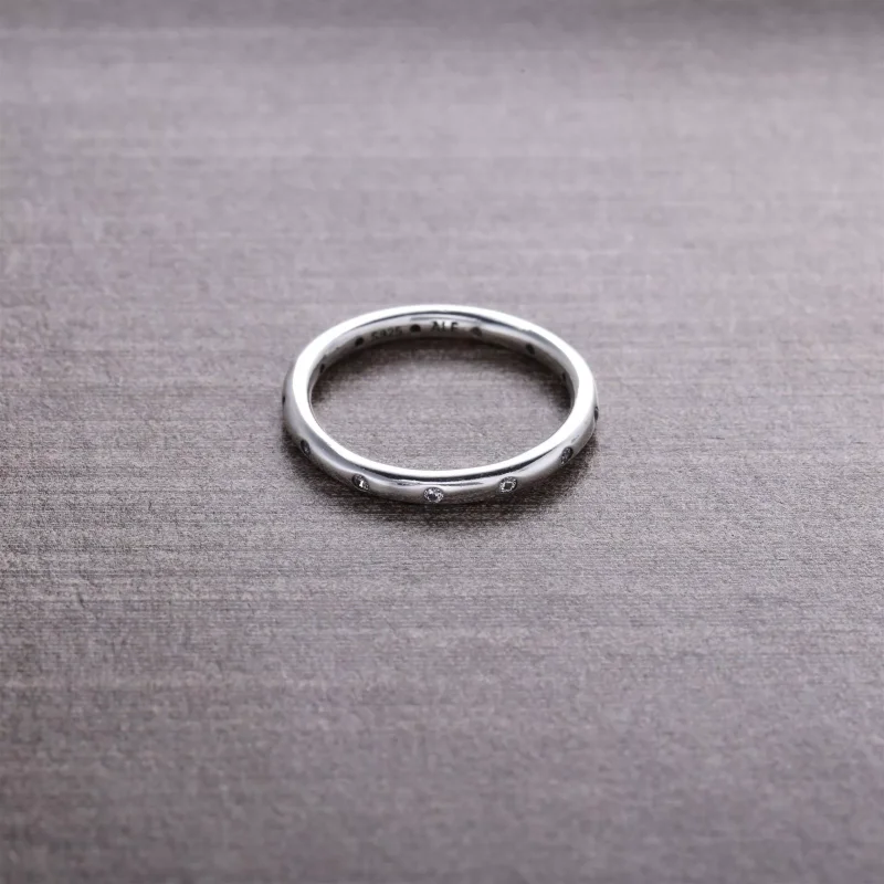 (bild till) PANDORA Simple Sparkling Band Ring 190945CZ - View 2