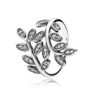 (bild till) PANDORA Sparkling Leaves Ring 190921CZ