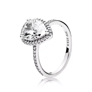 (bild till) PANDORA Sparkling Teardrop Ring 196251CZ