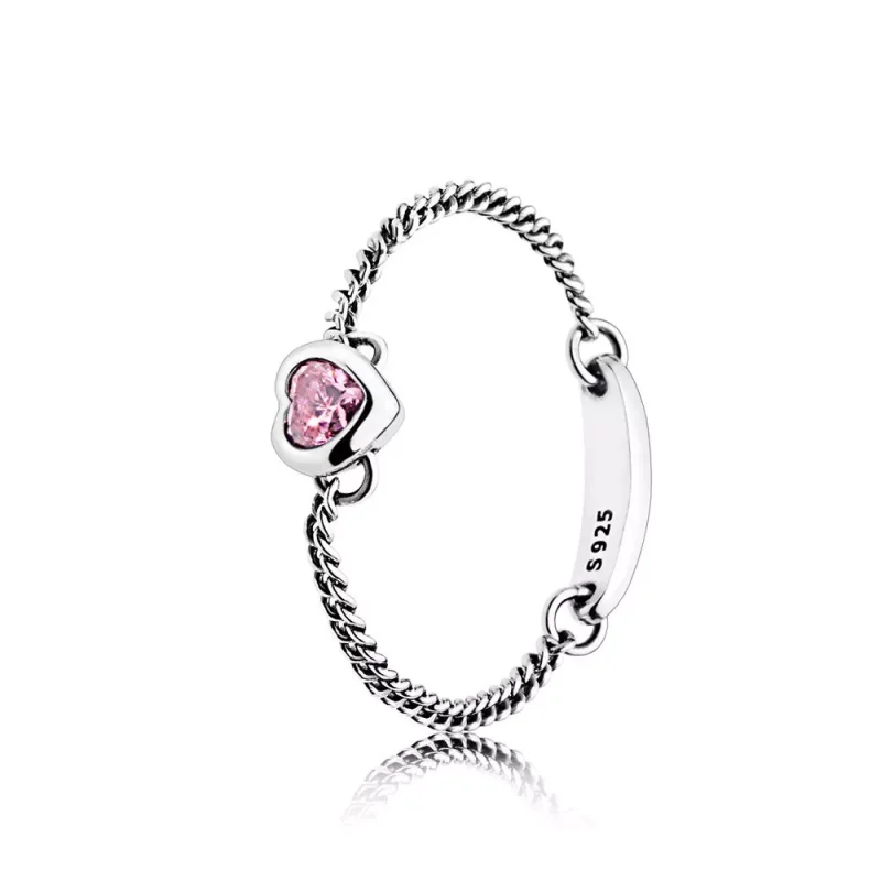 (bild till) PANDORA Spirited Heart Ring 197191CZ - View 2