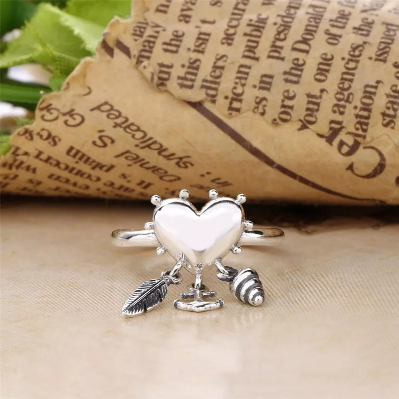 (bild till) PANDORA Spiritual Symbols Ring 197187 - View 3