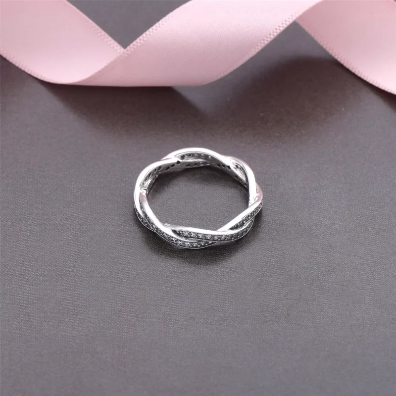 (bild till) PANDORA Twist of Fate Ring 190892CZ - View 2