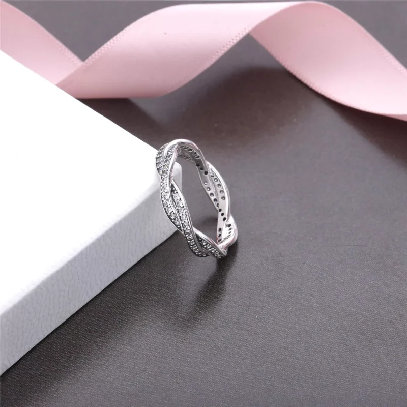 (bild till) PANDORA Twist of Fate Ring 190892CZ - View 3