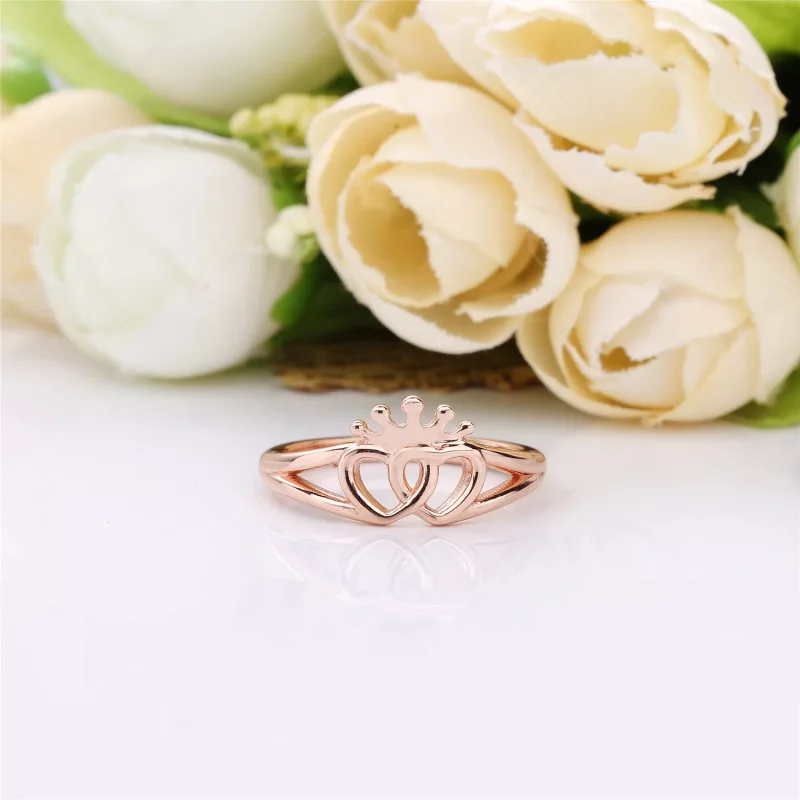 (bild till) PANDORA United Regal Hearts Ring 187685 - View 3