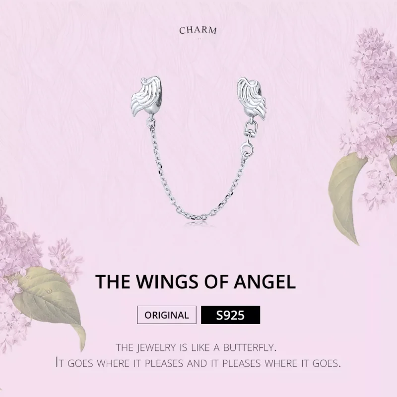 (bild till) Pandora Stil Säkerhetskedja Wings Of Angel - Bsc241 - View 6