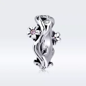 (bild till) Pandora Stil Mellanled Blomma - Scc1448