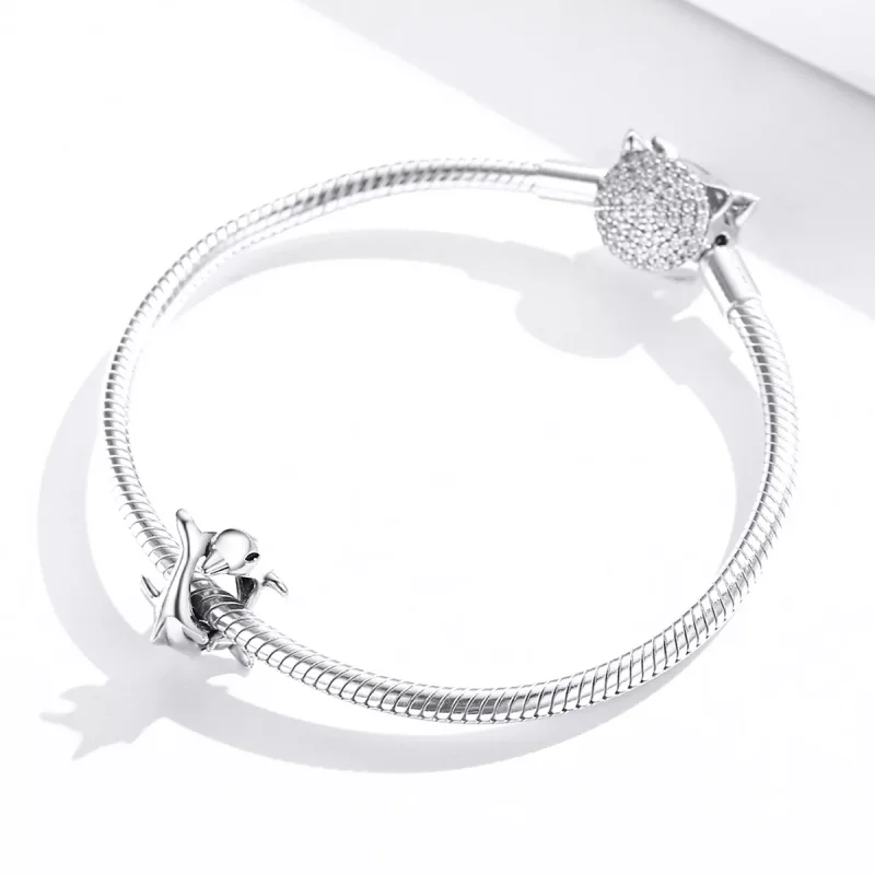 (bild till) Pandora Stil Mellanled Delfiner - Bsc296 - View 3