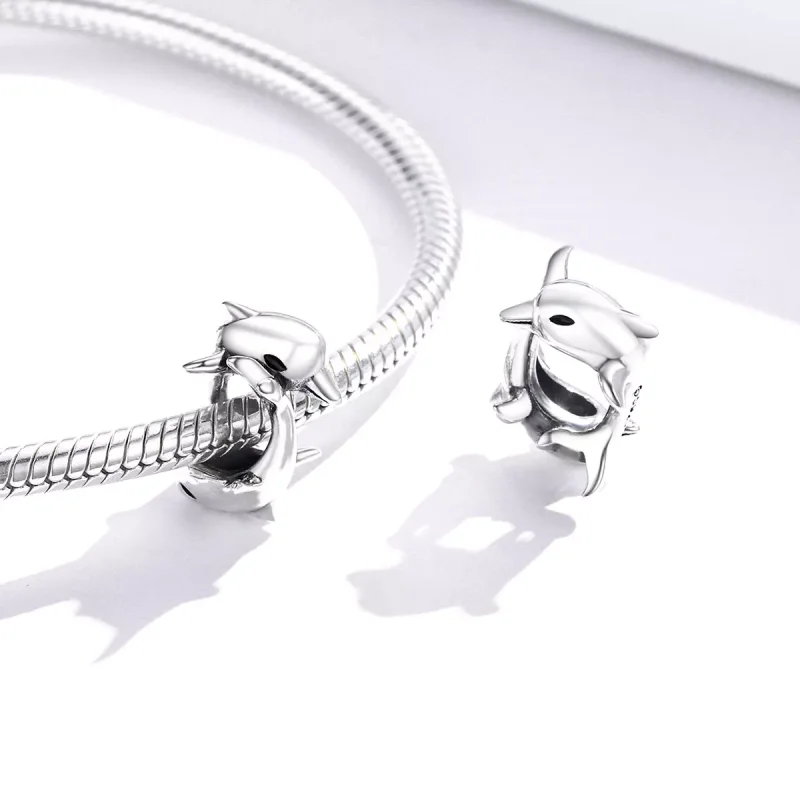 (bild till) Pandora Stil Mellanled Delfiner - Bsc296 - View 4
