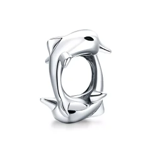 (bild till) Pandora Stil Mellanled Delfiner - Bsc296