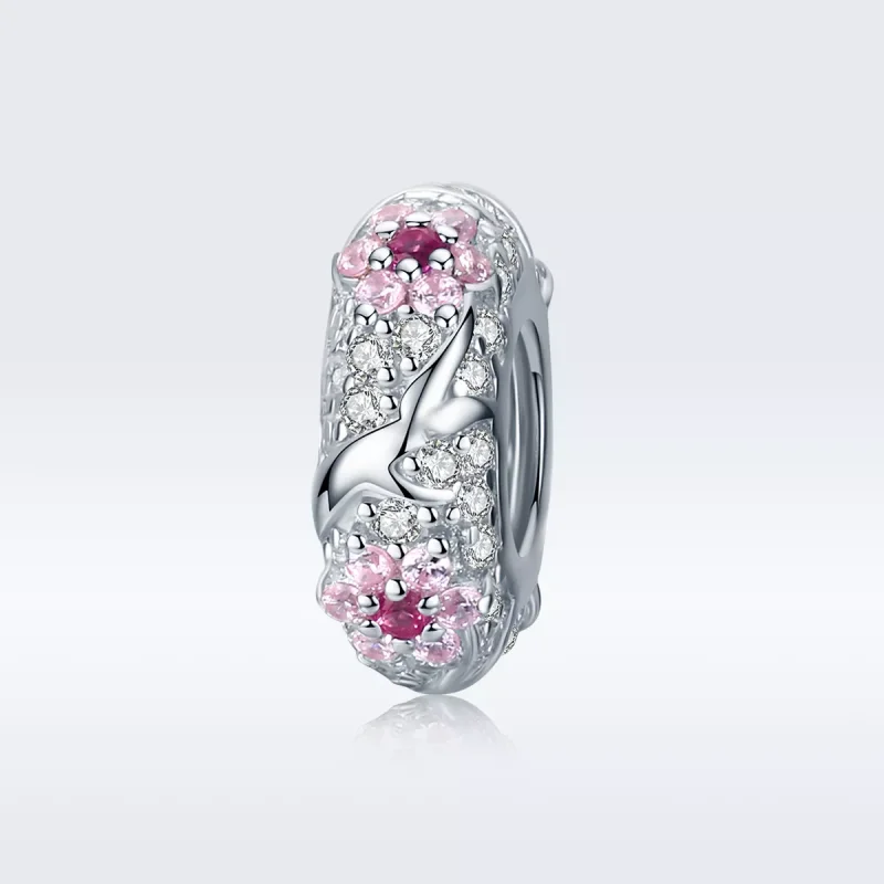 (bild till) Pandora Stil Mellanled Plommonblomma - Bsc152 - View 5