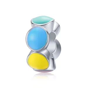 (bild till) Pandora Stil Mellanled Rainbow Bubble - Scc1555