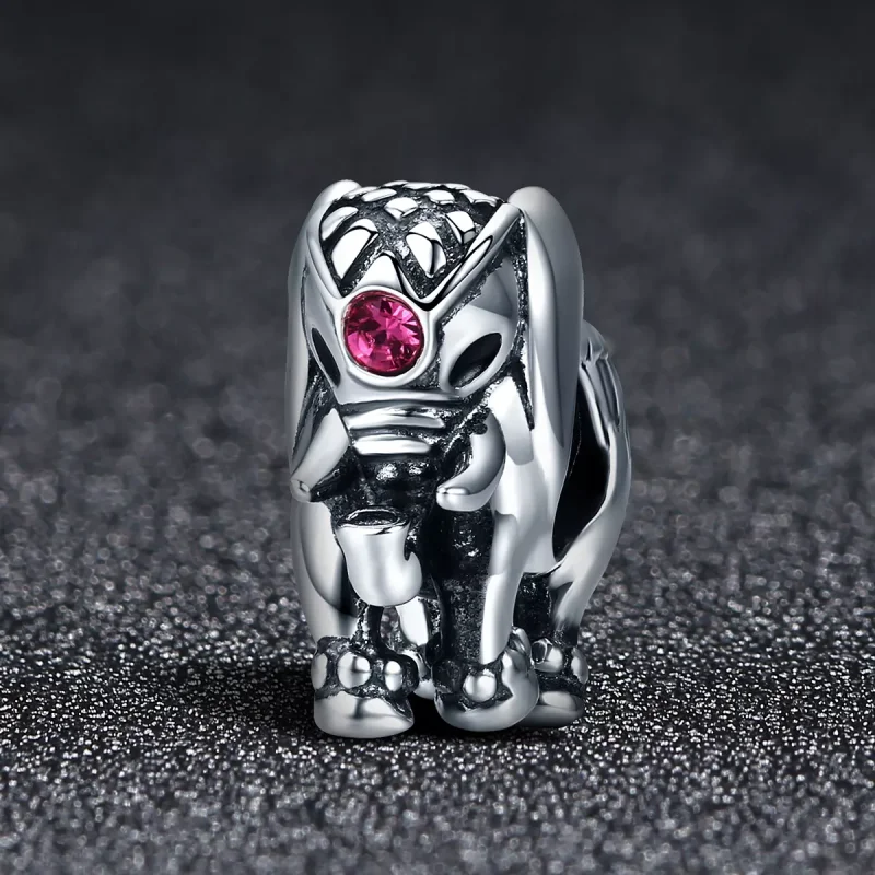 (bild till) Pandora Stil Mellanled Söt Baby Elefant - Scc321 - View 2