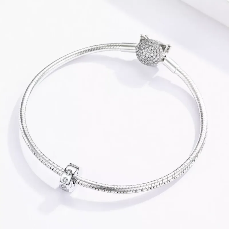 (bild till) Pandora Stil Mellanled Zirkoniumoxid - Bsc165 - View 3