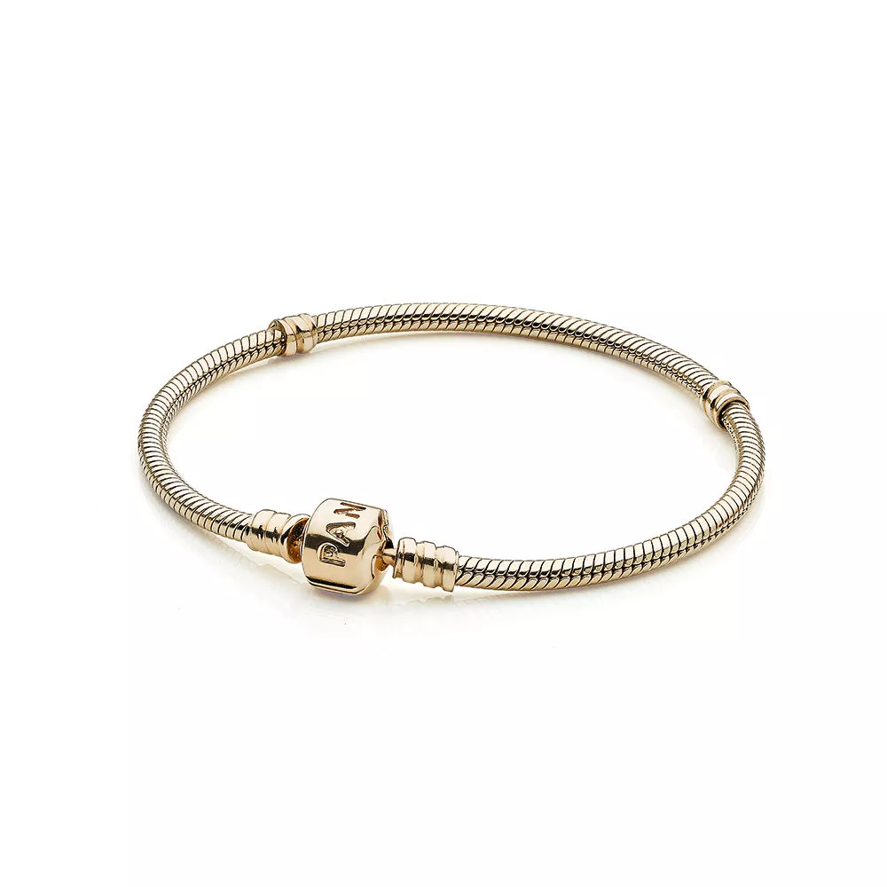 pandora moments gold clasp ormkedjearmband 550702