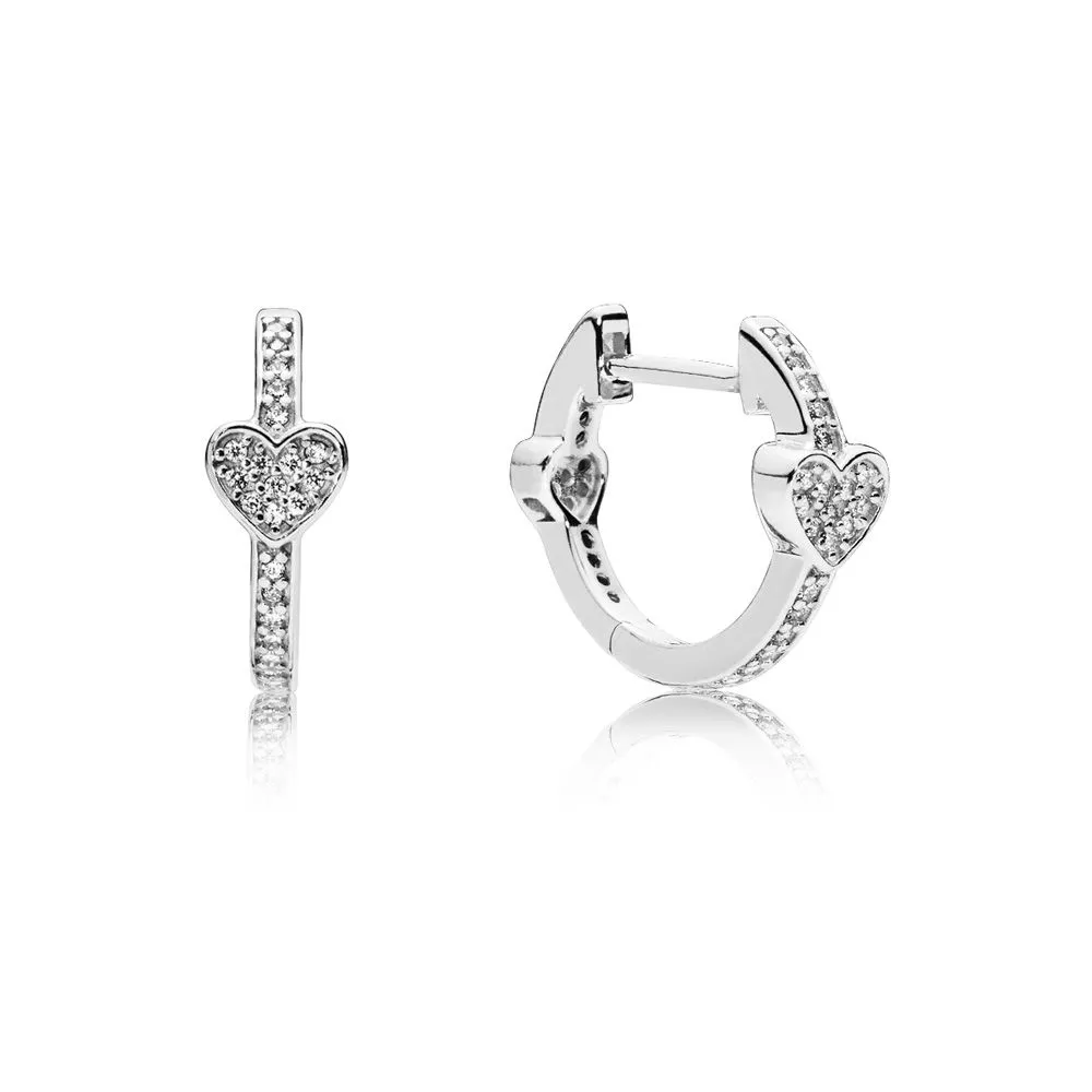 pandora alluring hearts creoler 297290cz