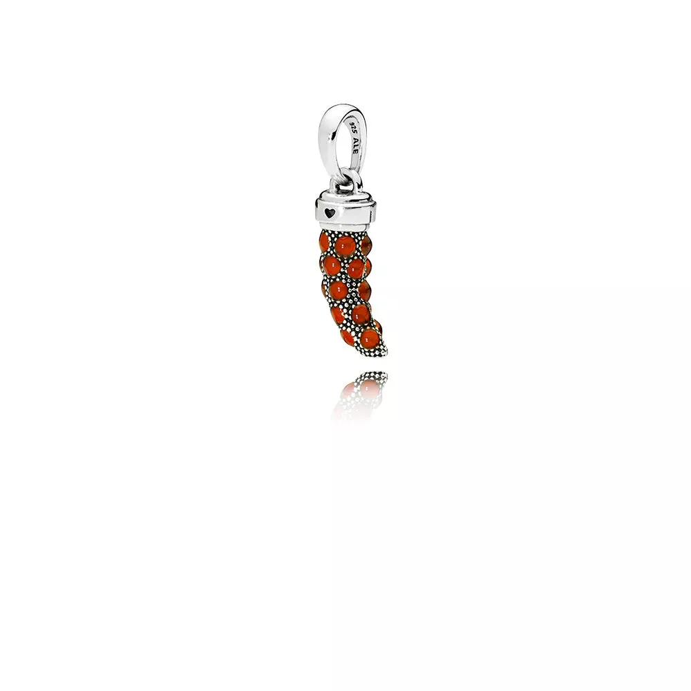 pandora red amuletcorno hängsmycke 397203en07