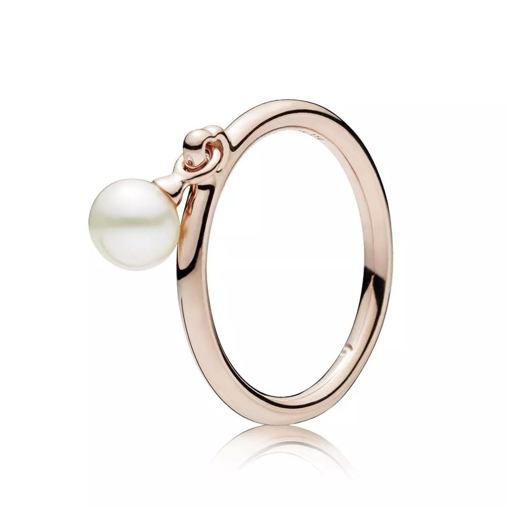 pandora contemporary pearl ring 187525p
