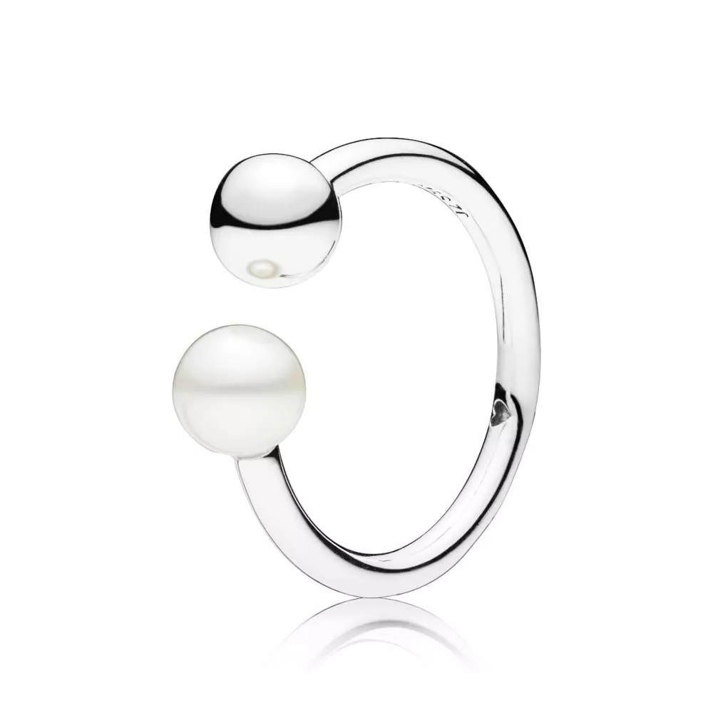 pandora contemporary pearl ring 197573p
