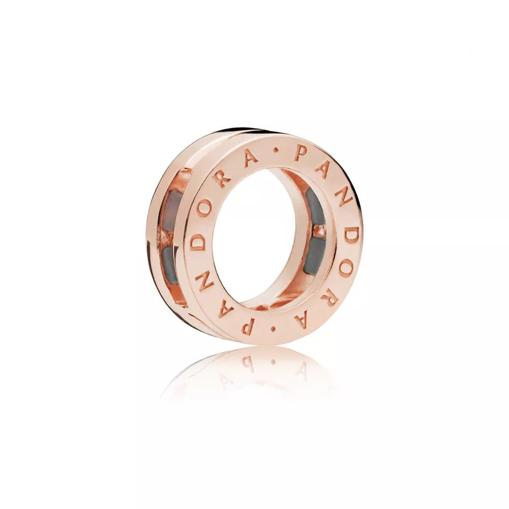 pandora reflexions logo rose clip berlock 787598
