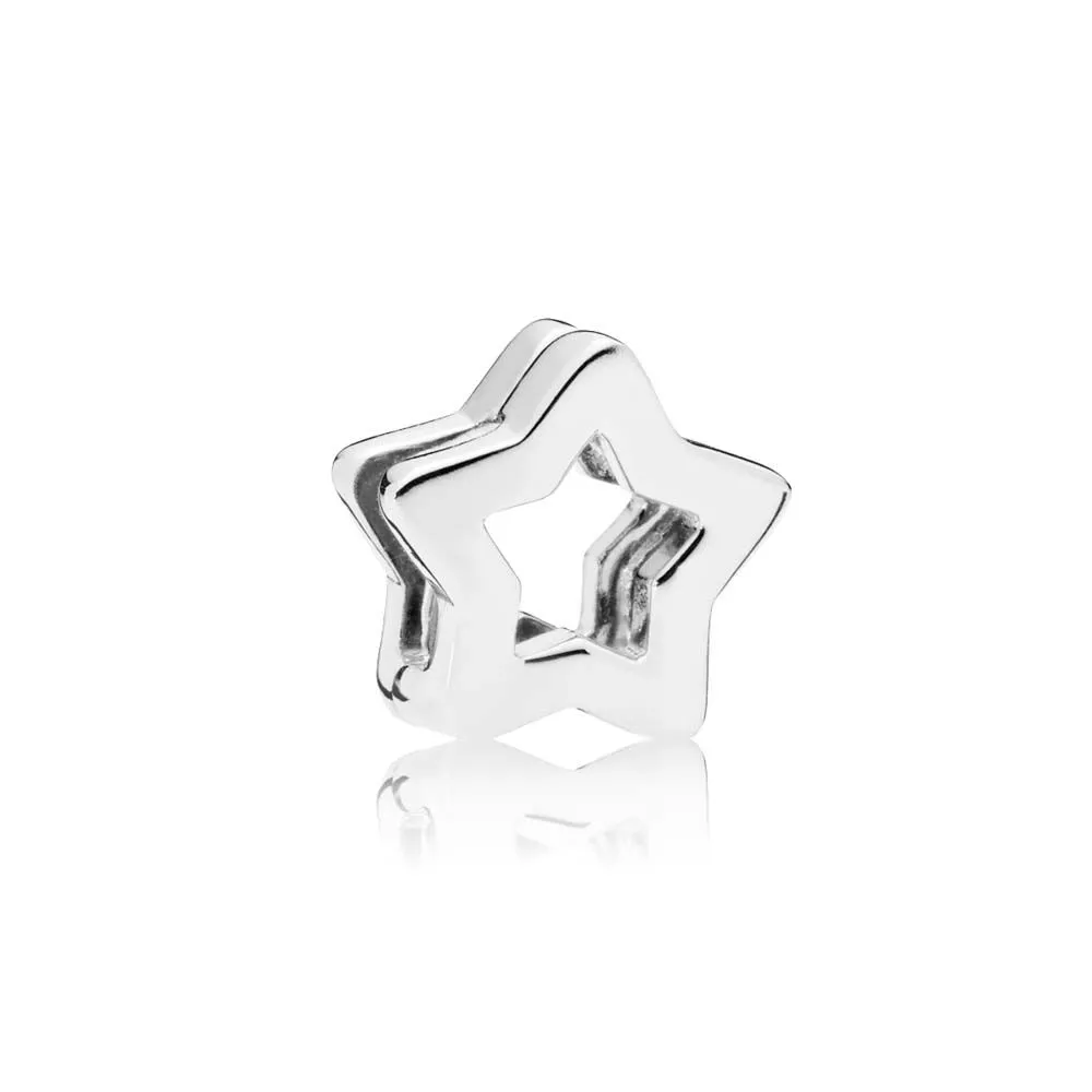 pandora reflexions sleek star clip berlock 797544