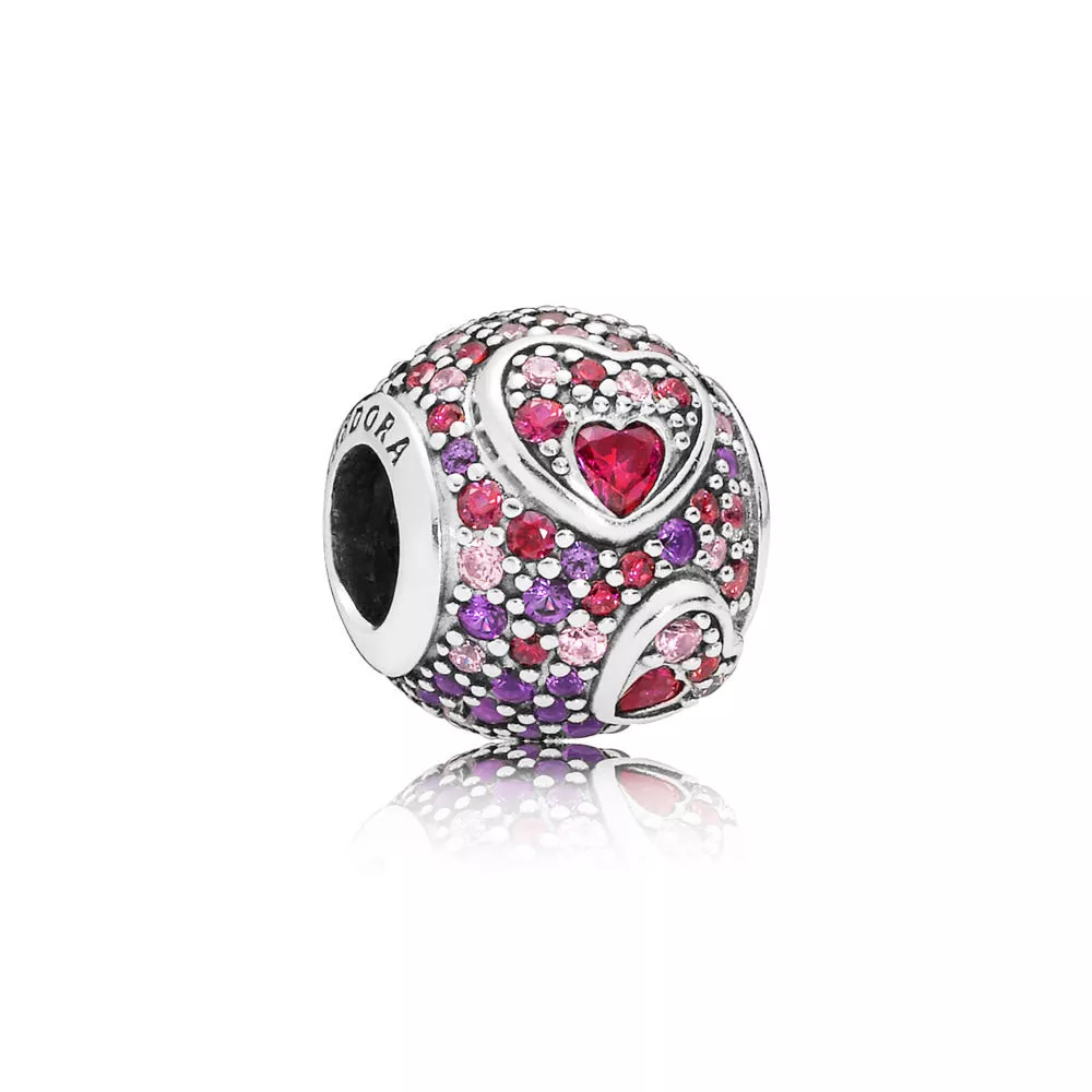 pandora asymmetric hearts of love berlock 797826czrmx