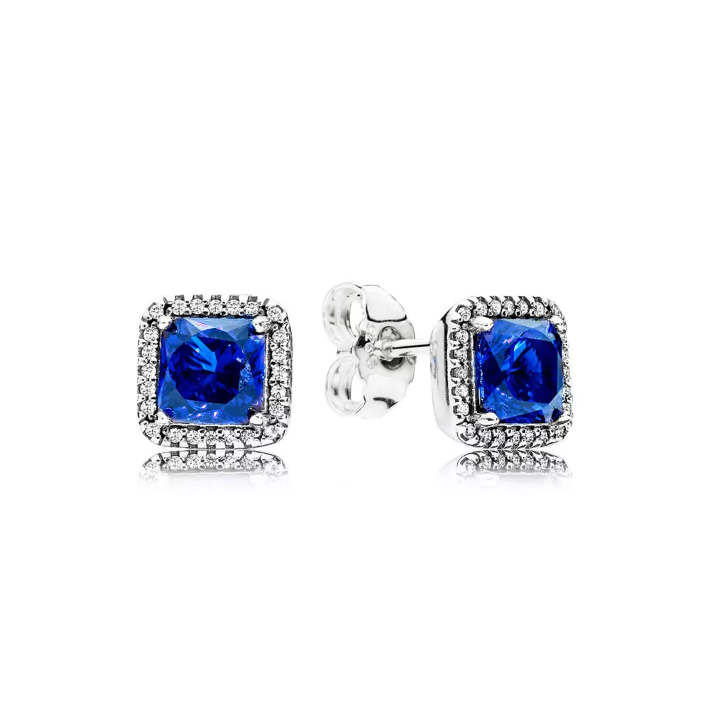 pandora blue timeless elegance earrings stiftörhängen 290591nbt