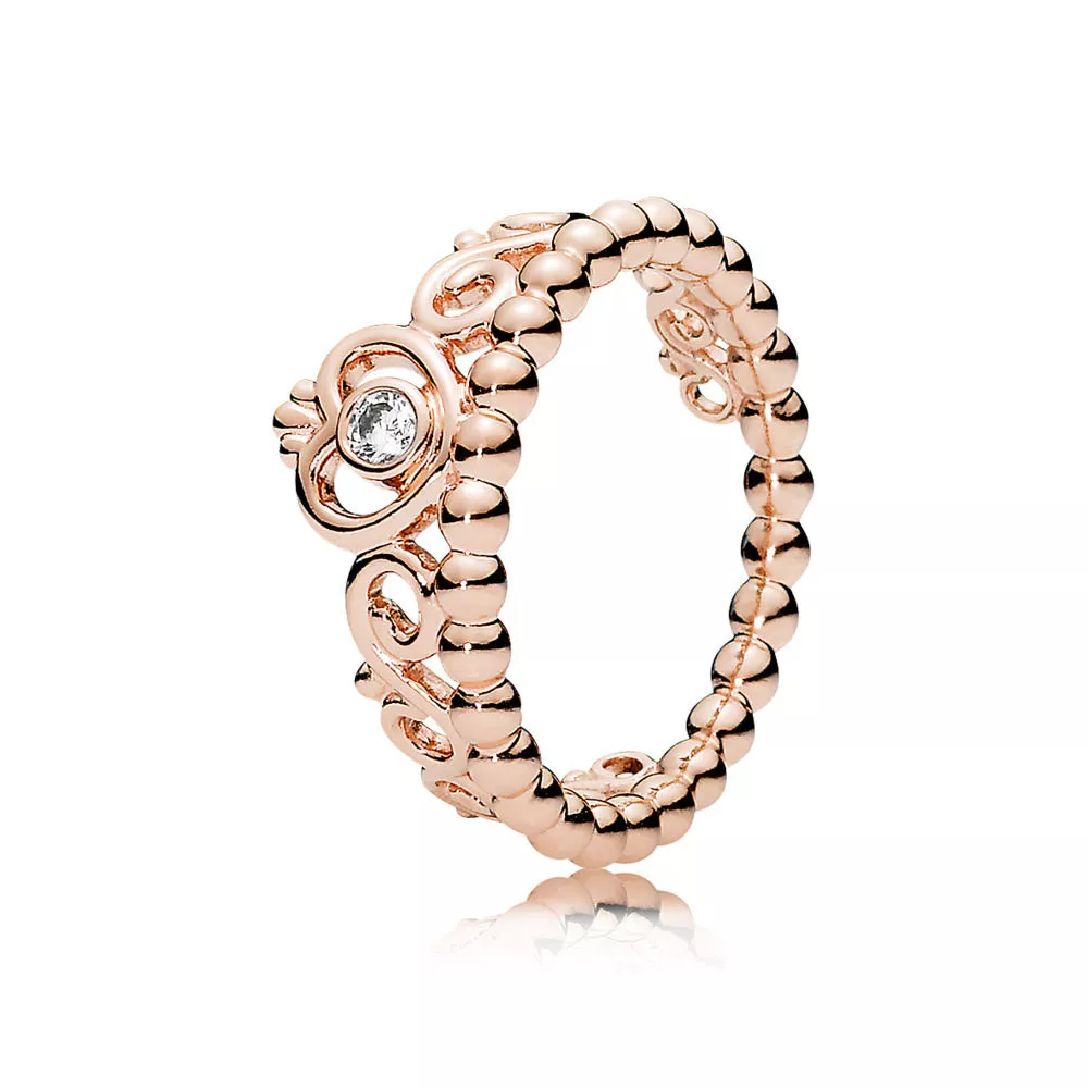 pandora princess tiara crown ring 180880cz