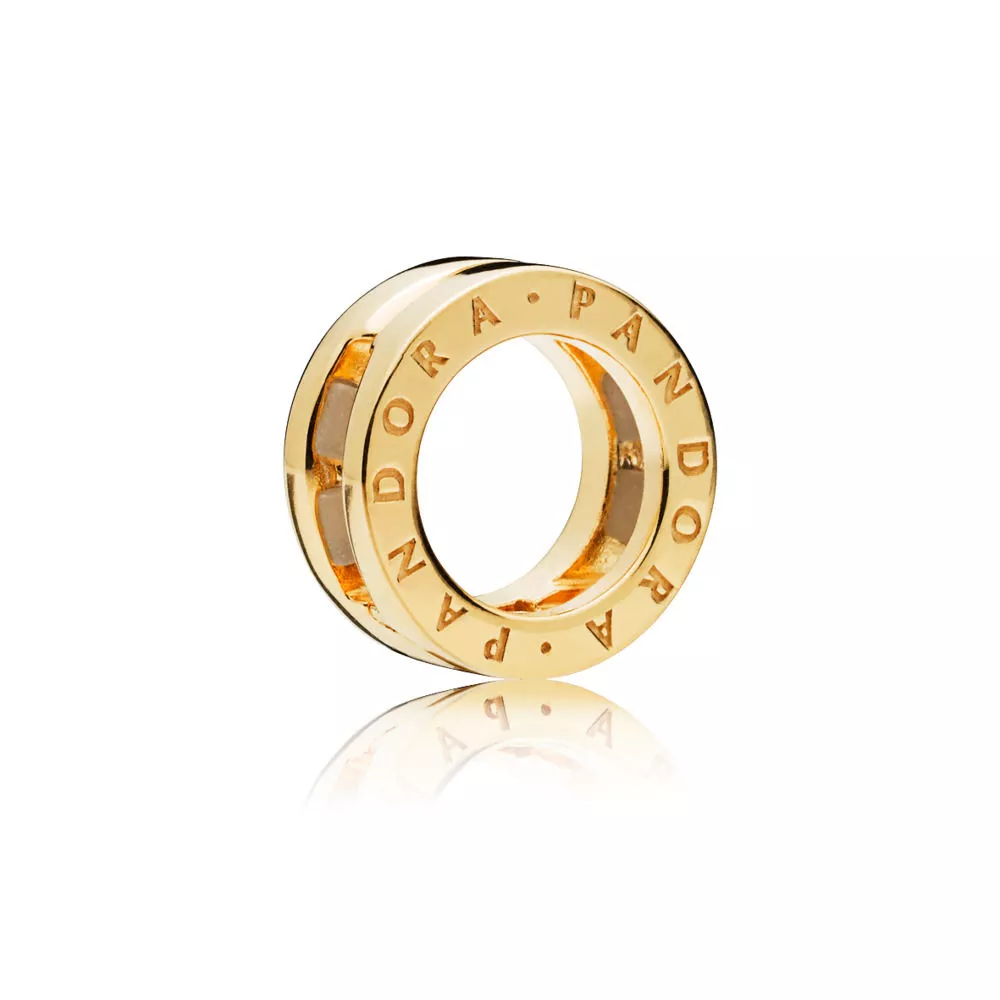 pandora reflexions logo shine clip berlock 767598