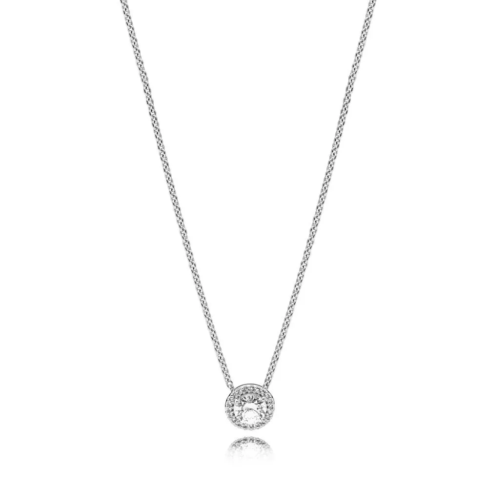 pandora round sparkle halsband 396240cz