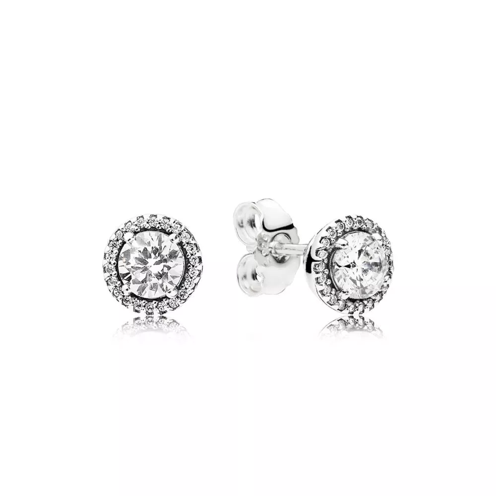 pandora round sparkle örhängen 296272cz