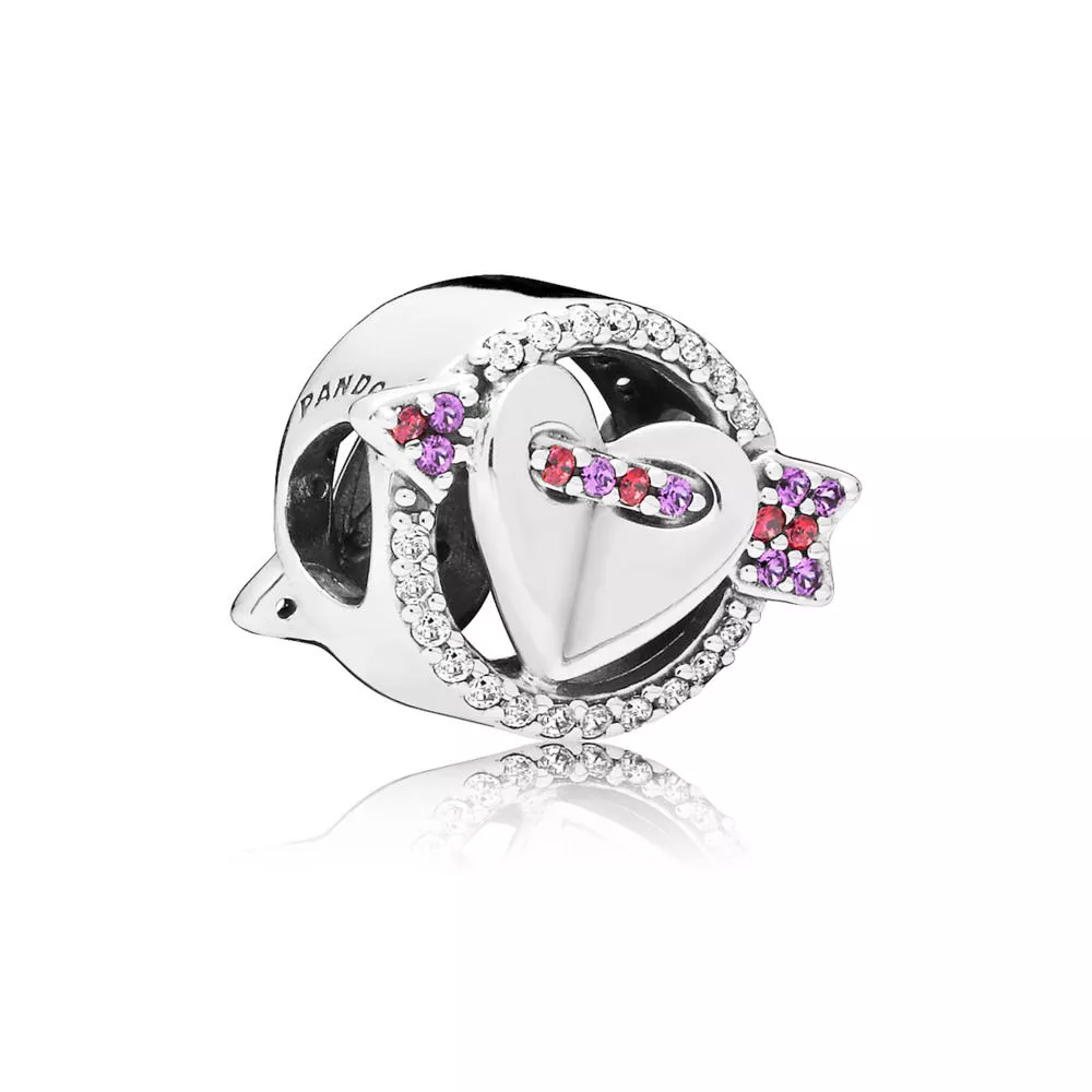 pandora sparkling arrow & heart berlock 797827czmx