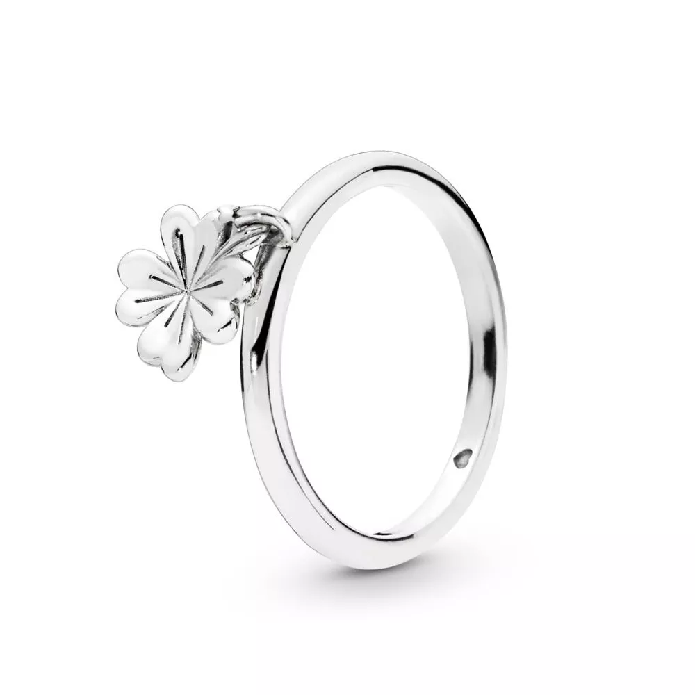 pandora dangling clover ring 197938