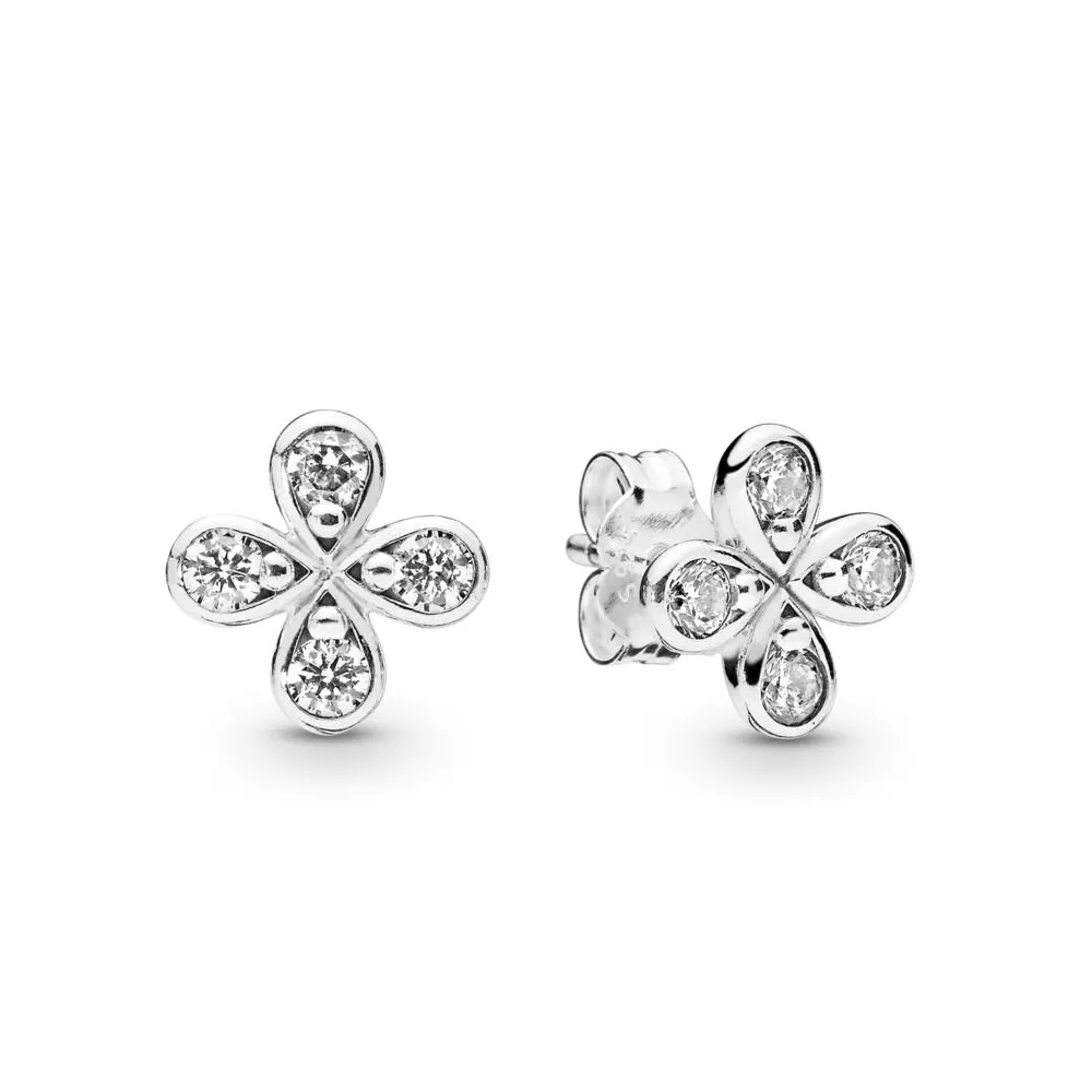 pandora four petal flowers örhängen 297968cz