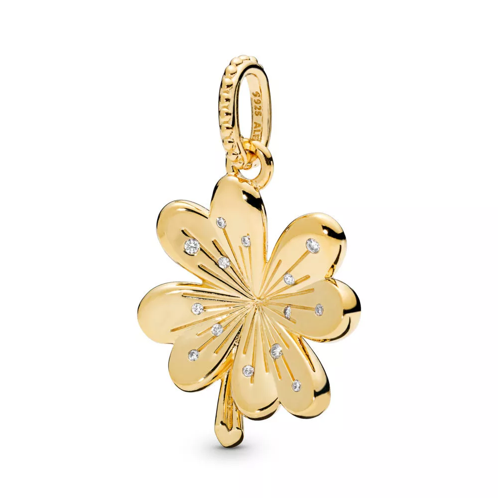 pandora lucky four leaf clover hängsmycke 367935cz
