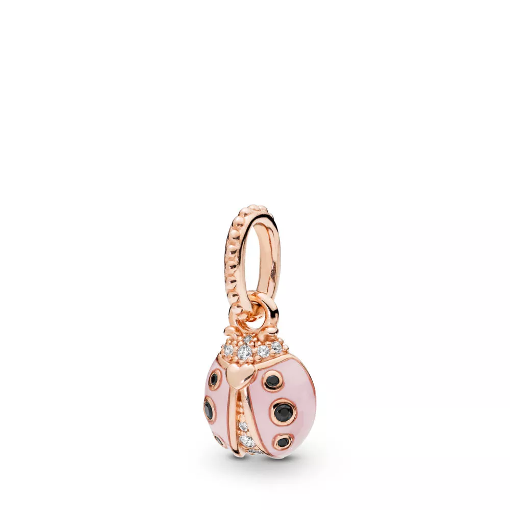 pandora lucky pink ladybird hängsmycke 387909en160