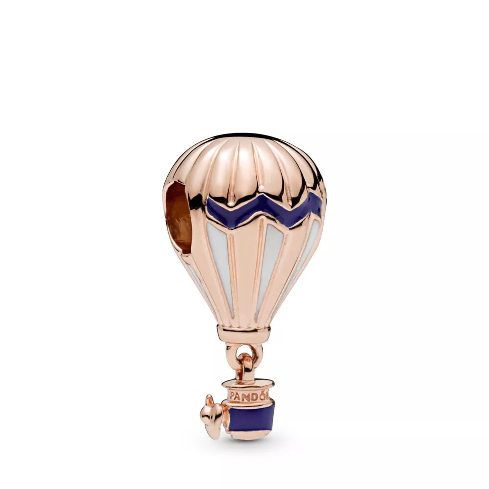 pandora blue hot air balloon rose hängberlock 788055enmx
