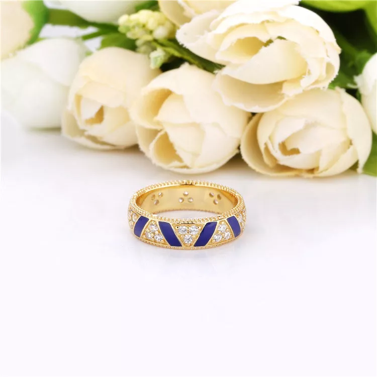 (bild till) PANDORA Exotic Stones & Stripes Shine Ring 168057CZ - View 3