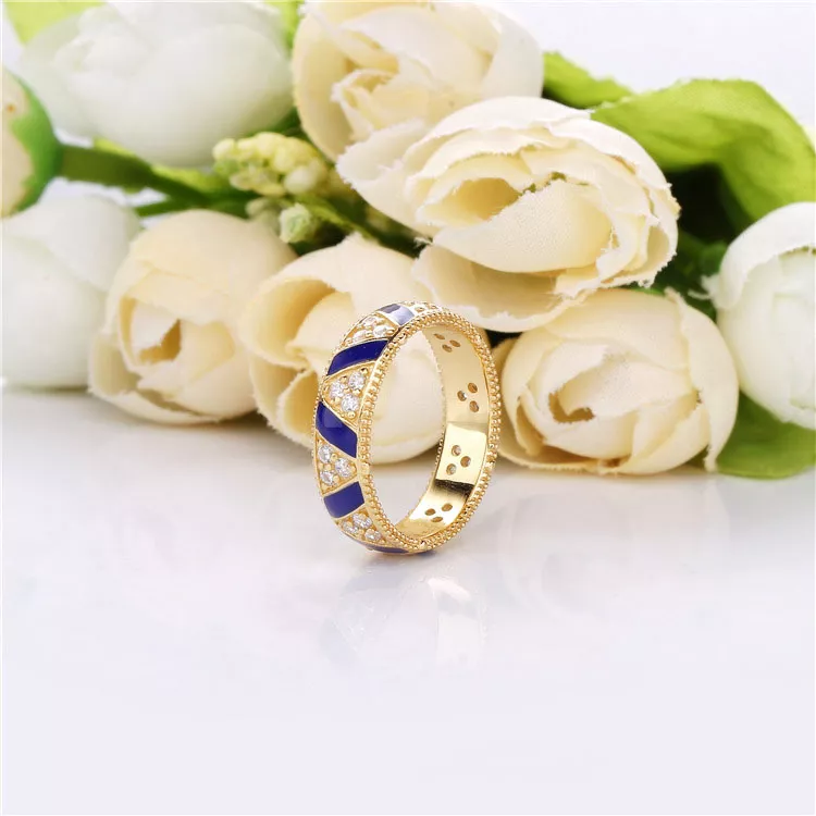 (bild till) PANDORA Exotic Stones & Stripes Shine Ring 168057CZ - View 4
