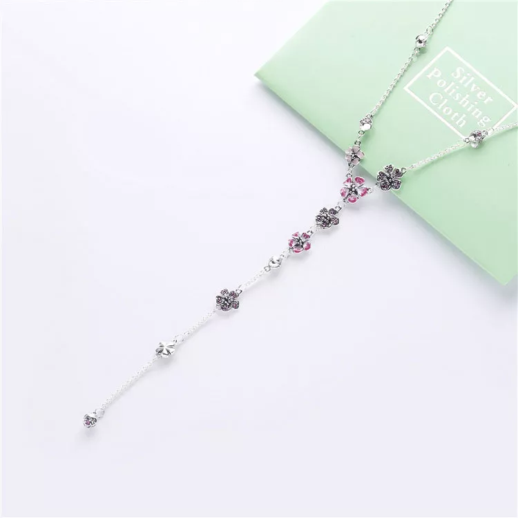 (bild till) Pandora Halsband Persikoblomma Blomma - 398074Nccmx - View 5