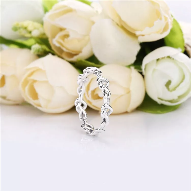 (bild till) PANDORA Knotted Hearts Ring 198018 - View 2