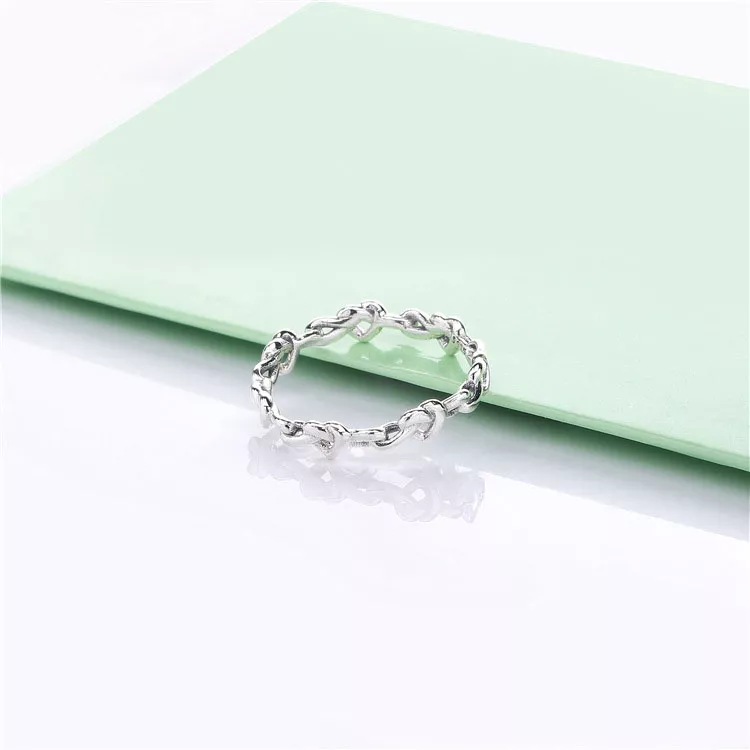 (bild till) PANDORA Knotted Hearts Ring 198018 - View 4