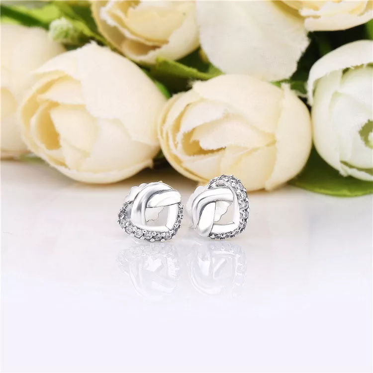 (bild till) PANDORA Knotted Hearts Örhängen 298019CZ - View 2
