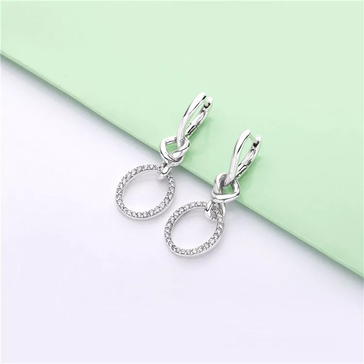 (bild till) PANDORA Knotted Hearts Örhängen 298110CZ - View 2