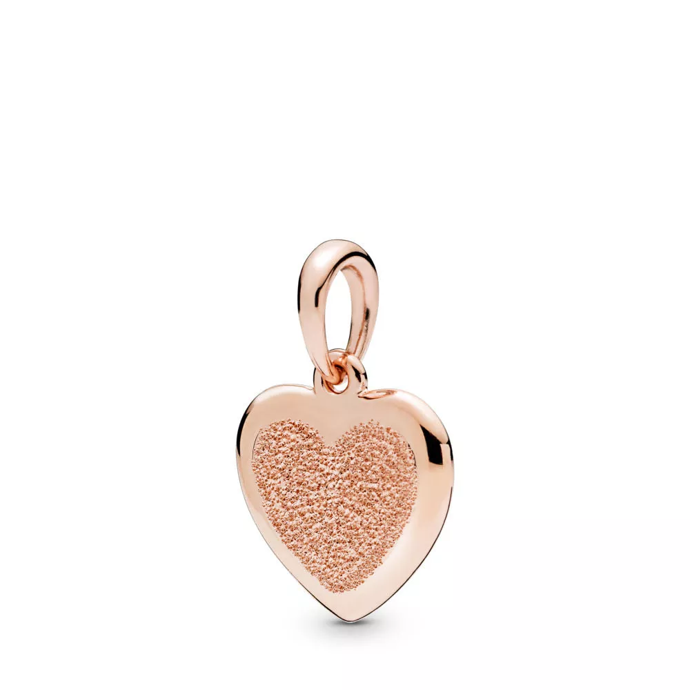 pandora matte brilliance heart hängsmycke 387926