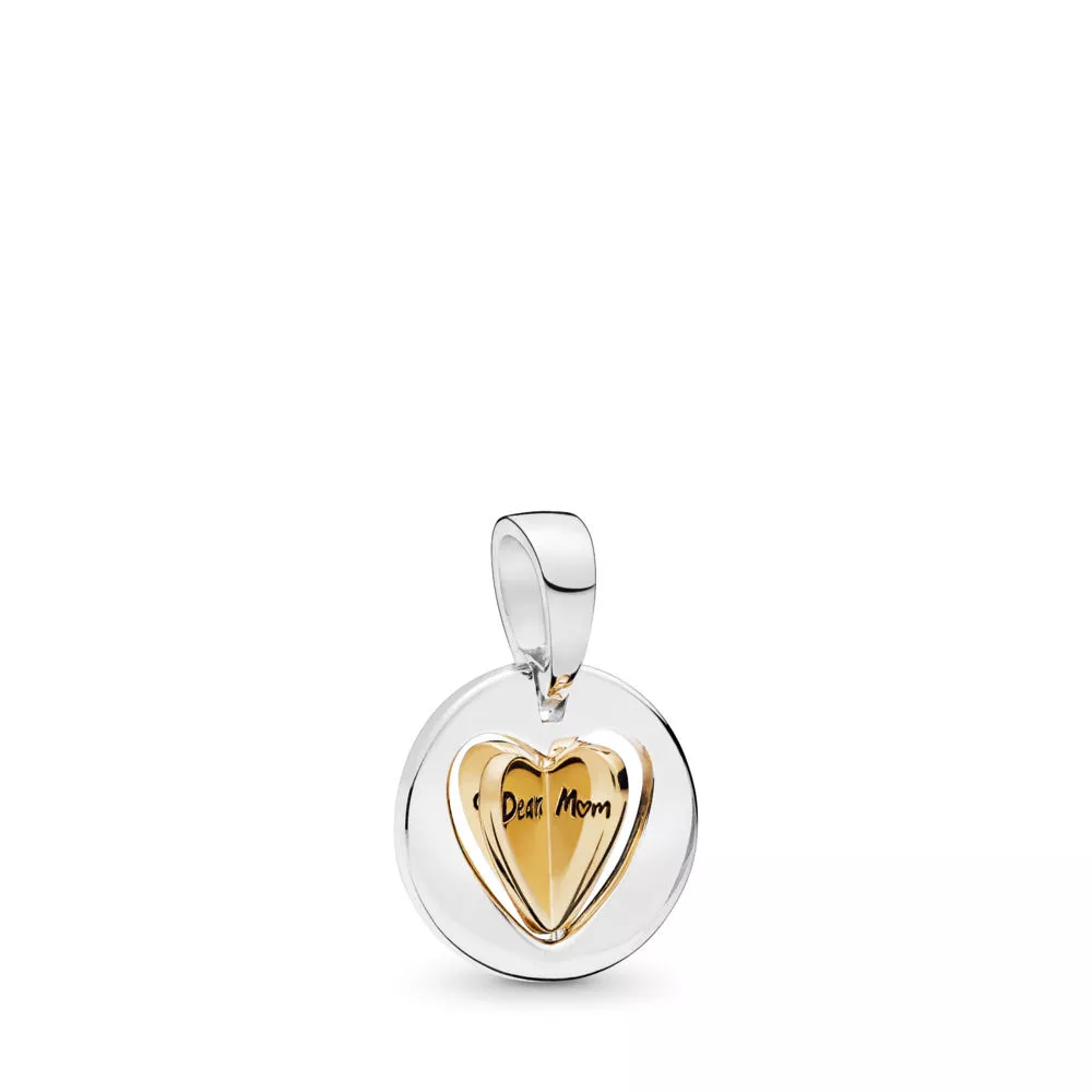 pandora mum's golden heart hängberlock 767774