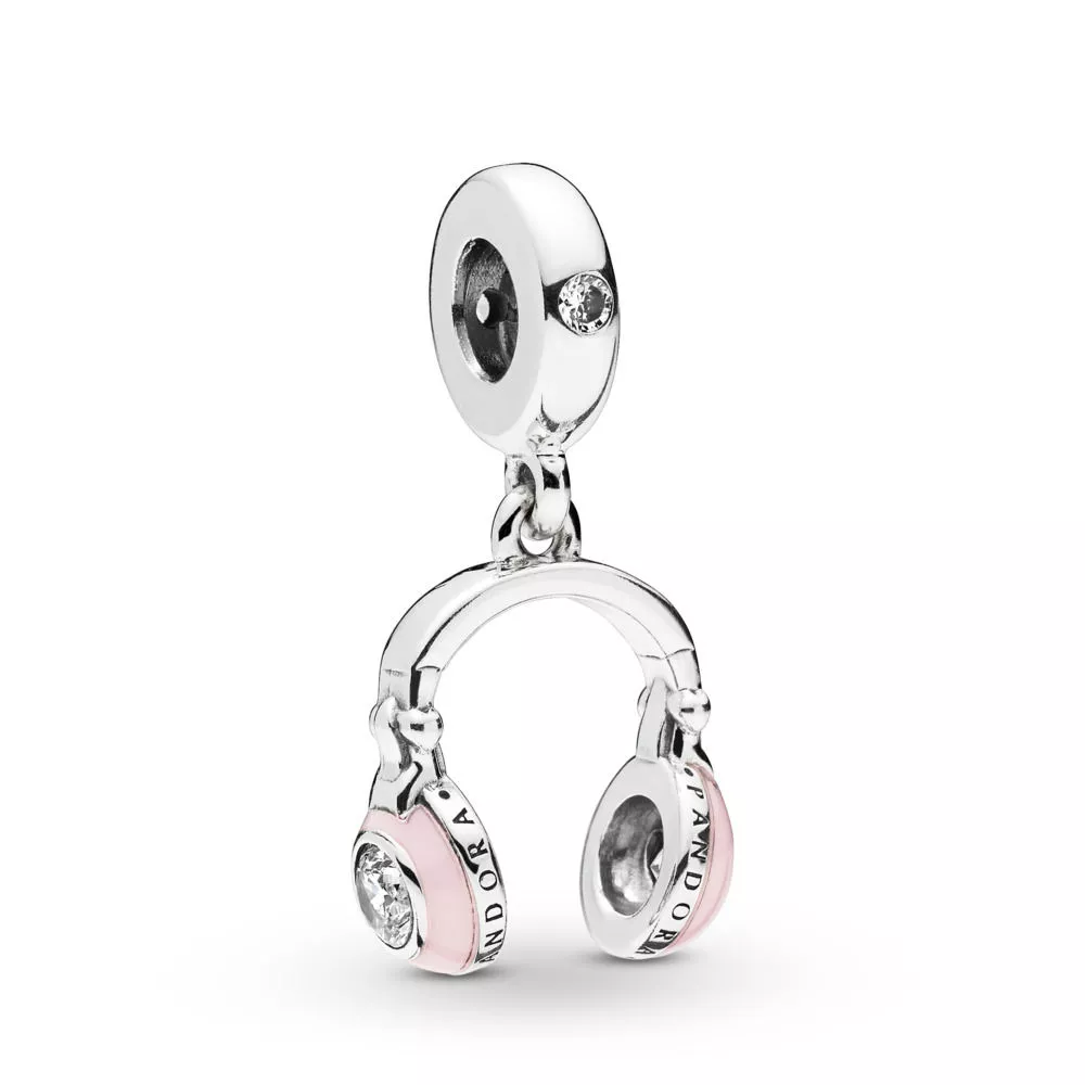 pandora pink headphones hängberlock 797902en160