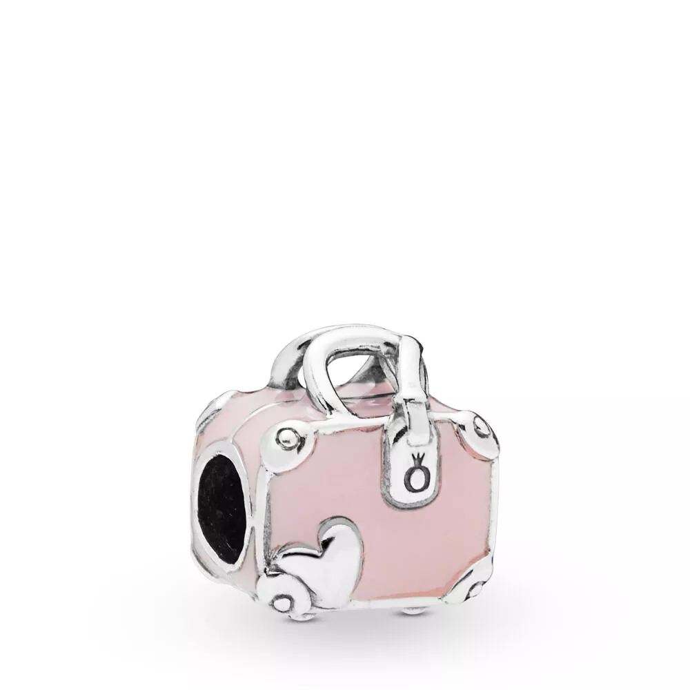 pandora pink travel bag berlock 798063en124