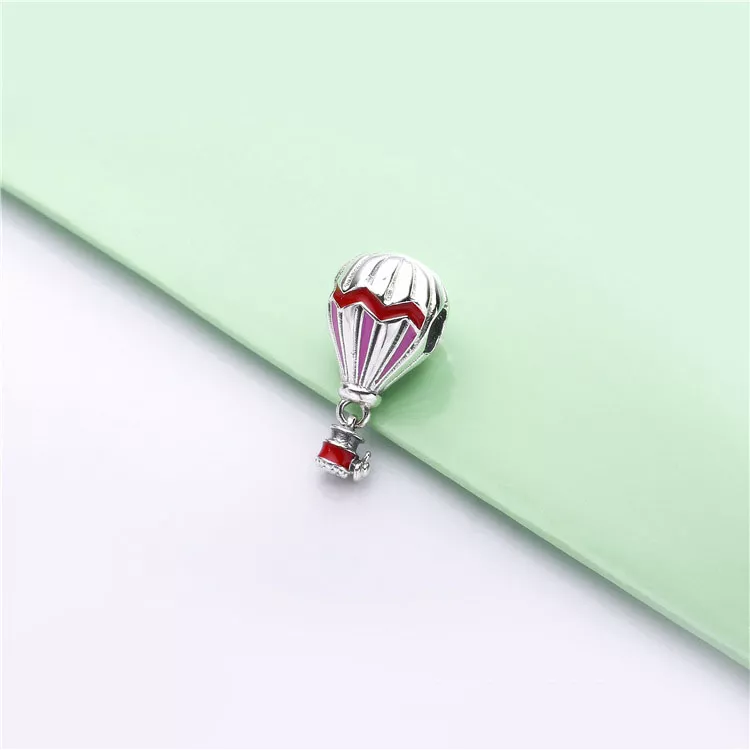 (bild till) PANDORA Red Hot Air Balloon Hängberlock 798055ENMX - View 2