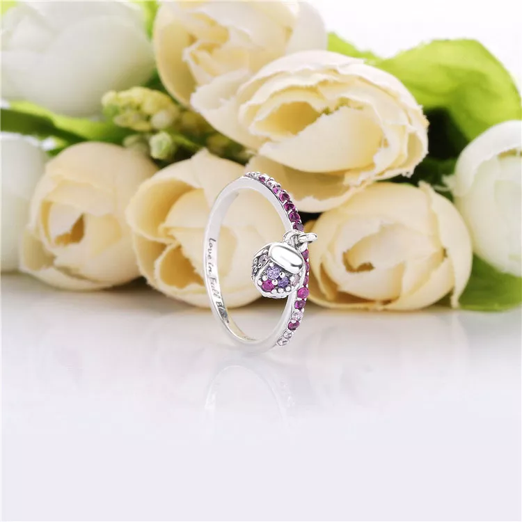 (bild till) Pandora Ring Persikoblomma Blomma - 198094Nccmx - View 2